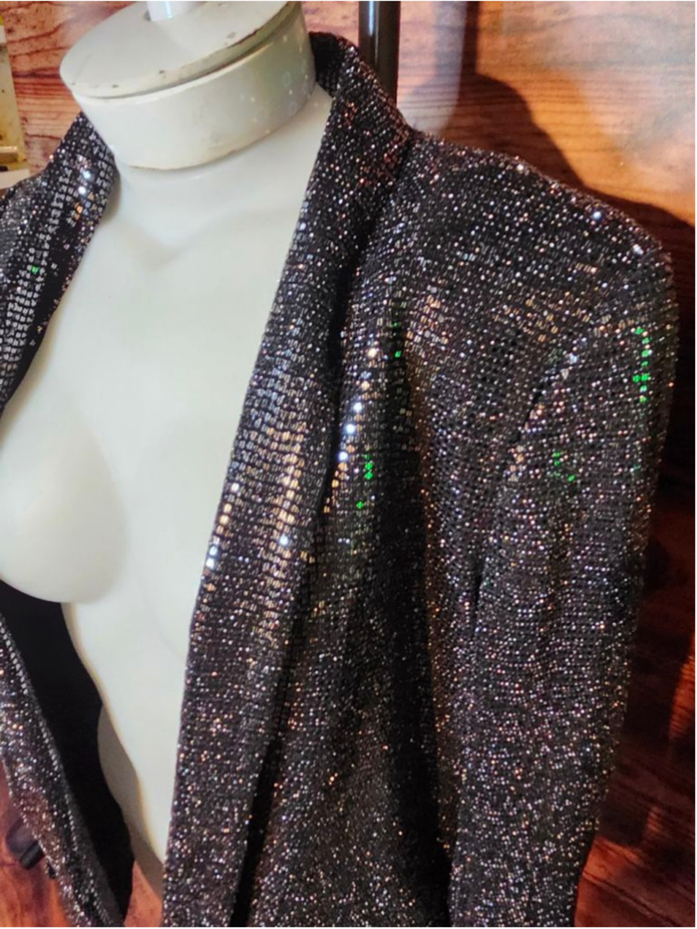 Zara Sequined Cardigan L - Picture 2 of 4